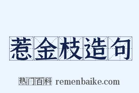 惹金枝造句是什么意思的图片
